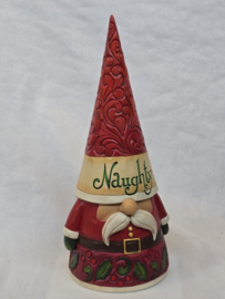 Gnome Naughty & Nice H 21 cm Jim Shore 6009185 retired , speciale aanbieding