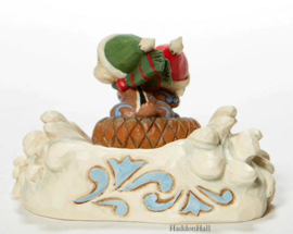 Chip & Dale Sledding H6cm - Jim Shore 6008975 , retired *