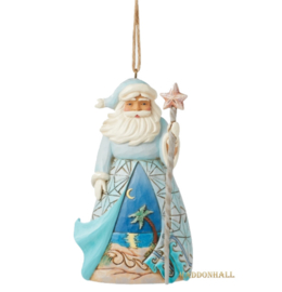 Coastal Santa with Sand Dollar Ornament H15cm cm Jim Shore 6016518 , retired.