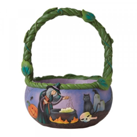 Halloween Basket H21,5cm Jim Shore 6010839 retired aanbieding *