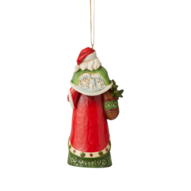 Santa with Winter Scene Ornament * H10cm Jim Shore 6006670 Retired