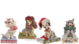 Christmas Personality Pose - Set van 4 -H10cm - Marie - Lady - Lucky & Thumper