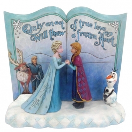 Frozen Act Of Love H16cm Storybook Jim Shore 4049644 Disney Traditions uit 2015.
