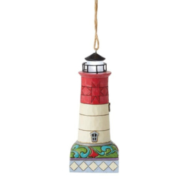 Nauset LED Lighthouse Hanging Ornament H11cm Jim Shore 6012806 retired