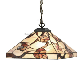 Y14204 97 * Hanglamp Tiffany 36x36cm Purple Leaves