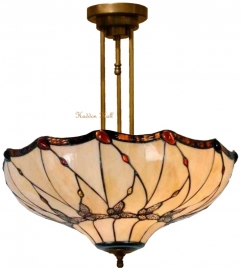 5345 203 * Hanglamp Plafonniere Tiffany Ø50cm Black Butterfly