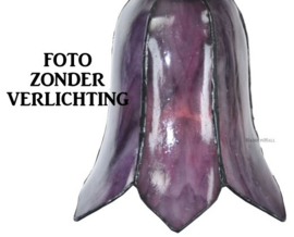 8184 * Wandlamp met 3 Tiffany kappen Ø16cm Gentian Purple Gentiaan