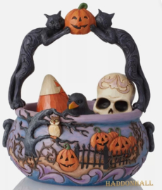 Halloween Basket H22cm Jim Shore 6011172 retired, rare item , made in 2022.