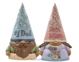 Dad & Mum Gnome H13cm Set van 2 Jim Shore beelden retired