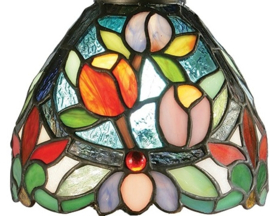 TMINSH1 Wandspot met Tiffany kap Ø15cm Sylvette