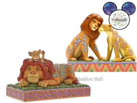 Lion King Simba & Nala - Mufasa & Simba - Set van 2 Jim Shore beelden, both  retired *