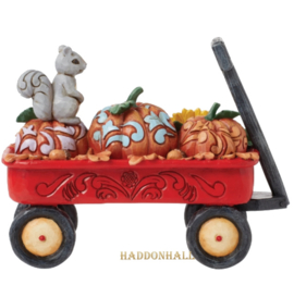 Thanksgiving Wagon "Harvest Hall" H14cm Jim Shore 6016634 , retired