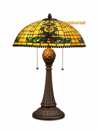 5410  Tafellamp Tiffany H55 Ø40cm Blue Oyster