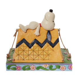 Snoopy & Woodstock Camping Peanuts  H15cm Jim Shore 6011952, retired
