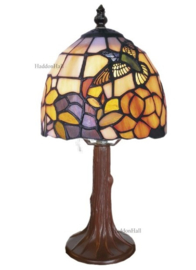 421 * Tafellamp Tiffany H30cm Ø16cm Kolibrie