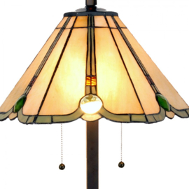 6367 Tafellamp H67cm met Tiffany kap Ø40cm Shining Sun