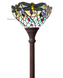 6131 * Vloerlamp H184cm met Tiffany kap Swinging Dragonfly Ø27cm