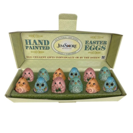Easter Eggs Set van 12 Paaseieren met doos - Jim Shore 6010430 retired