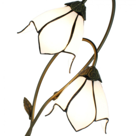 6256 Tafellamp Bureaulamp H61cm met 2 Tiffany kappen Ø18cm
