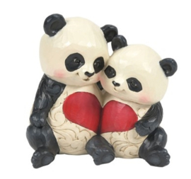 Love Panda Couple with Heart H11,5cm Jim Shore 6016360