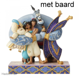 Aladdin Group Hug met baard H20cm Jim Shore 6005967, retired, laatste exemplaren *