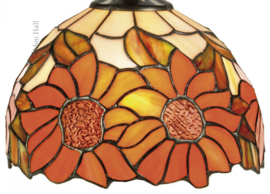 Y8327 * Vloerlamp Verstelbaar met 2 Tiffany kappen Ø20cm Sunflowers