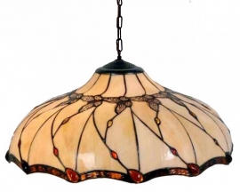 5345 Hanglamp Tiffany Ø50cm Black Butterfly