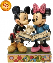 MICKEY & MINNIE  Sharing Memories  H17cm 85th Anniversary Jim Shore 4037500  *