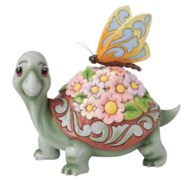 Turtle with Flowers in Shell LED H18cm Jim Shore