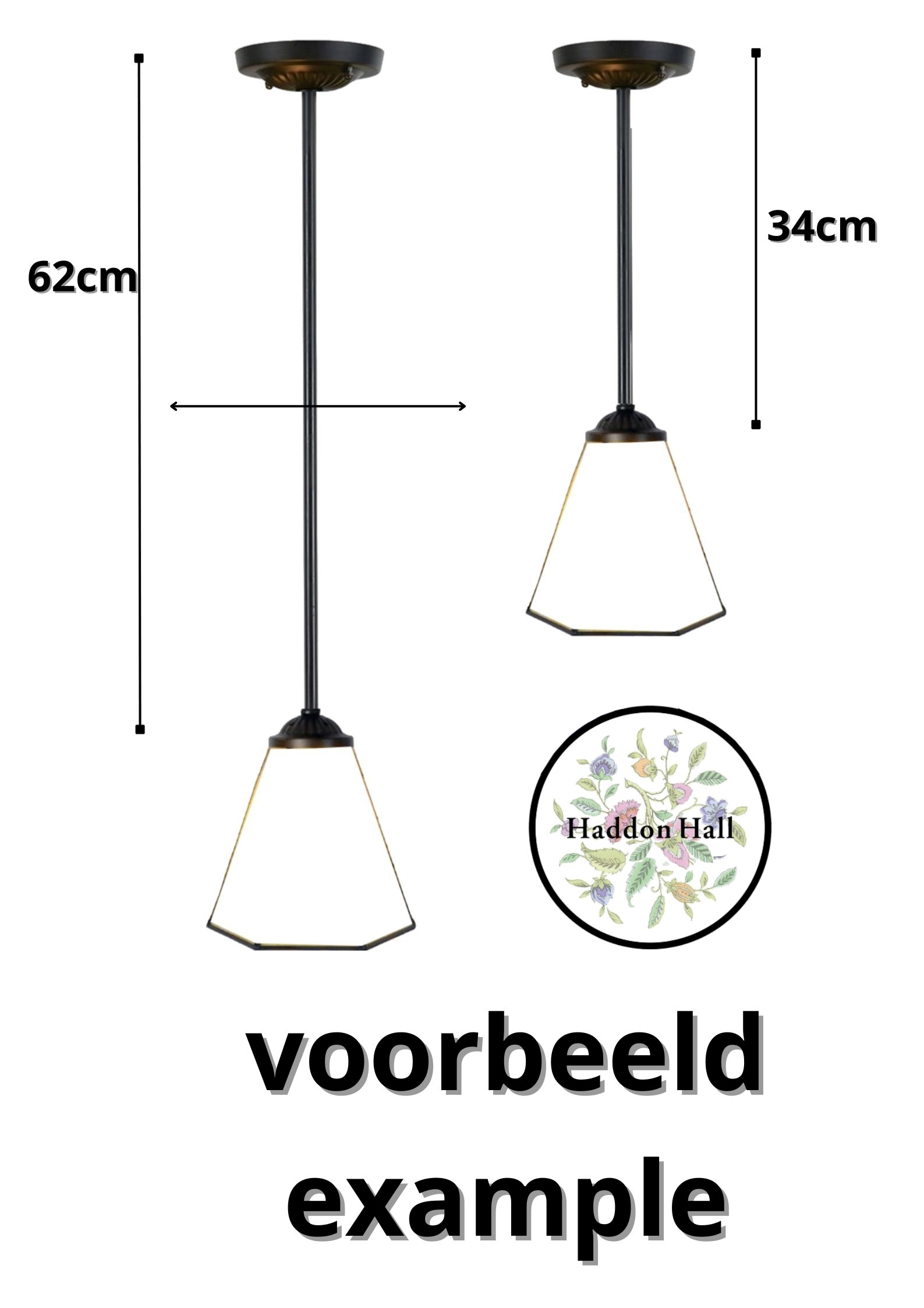 7832 Hanglamp Pendel met Tiffany kap Ø33cm Jade