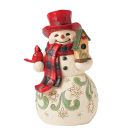 Snowman with Red Hat "You Mean Snow Much to Me" Jim Shore 6017025
