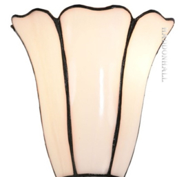 8189 * Tafellamp Uplight H20cm met Tiffany kap Ø15cm Liseron Akkerwinde