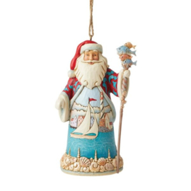 Coastal Santa with Scene Hanging Ornament H11cm Jim Shore 6013695 retired * laatste exemplaar