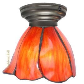 8200 Plafonniere Afgerond met Tiffany kap Ø17cm Poppy