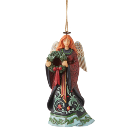 Holiday Manor Angel Ornament H11cm Jim Shore 6012889 * Retired