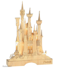 Illuminted Castle - Set van 4 - Belle , Cinderella, Aurora & Ariel AANBIEDING *