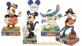 Halloween Custome Figurines - Set van 4 - Mickey, Minnie, Stitch, Goofy.