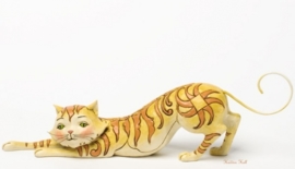 Tabitha  Stretching tabby cat B25cm Jim Shore 4037657 retired,  laatste exemplaren