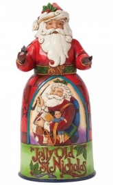 Jolly Old St. Nicholas  H25cm Jim Shore 4040898 Kerstman Santa  uit 2014