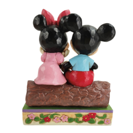 Mickey & Minnie Campfire  H14,5cm Jim Shore 6011938 Kampvuur , retired 