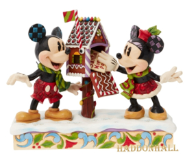 Mickey & Minnie Posting Christmas Letter Jim Shore 6015001FE * let op, lees de omschrijving.