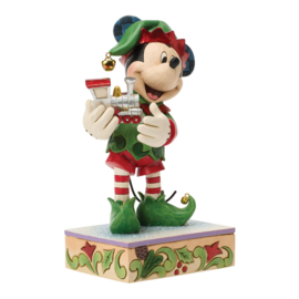 Mickey "Elf on Track" H19,5cm Jim Shore 6018712 PREORDER