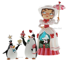 Mary Poppins & Penguin Waiters H25cm Miss Mindy retired , laatste sets *