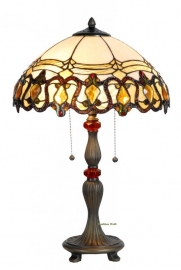 5521 Tafellamp Tiffany H62cm Ø39cm Guirlande