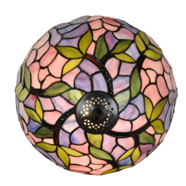 6308 * Tafellamp H50cm met Tiffany kap Ø30cm Evolet