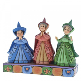 Aurora & Three Fairies - Set van 2 Jim Shore figurines retired, superaanbieding *