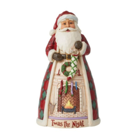 TWAS The Night Before Christmas Santa by Firepleace H 24cm Jim Shore 6008306 laatste exemplaren , retired