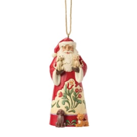 Santa with Pets Ornament H12cm Jim Shore 6017034