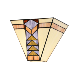 7854 'Wandlamp Tiffany B25cm Schelpmodel Pyramide