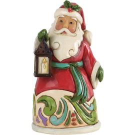 Santa Mini with Lantern H9cm Jim Shore 4034393E